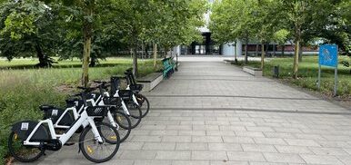 E-Bikes auf dem Campus der BTU